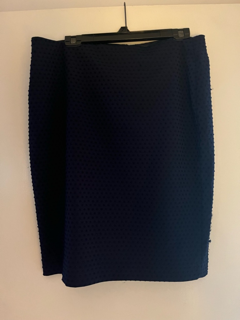 Banana Republic Navy Textured Pencil Skirt